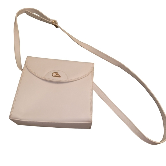 Vintage Cristian leather handbag White - Picture 1 of 5